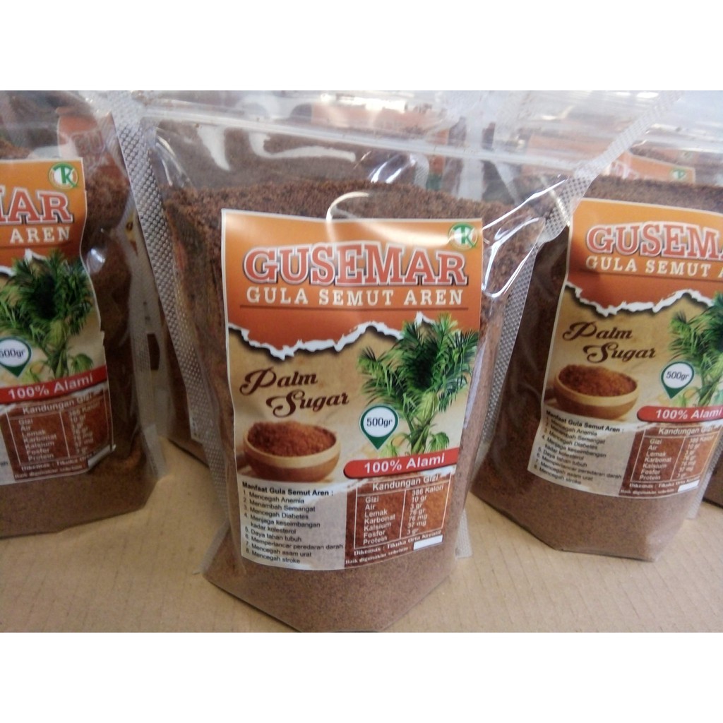 Jual Gula Semut Aren Palm Sugar Dari Nira Pohon Aren 500 Gram Shopee Indonesia 6947