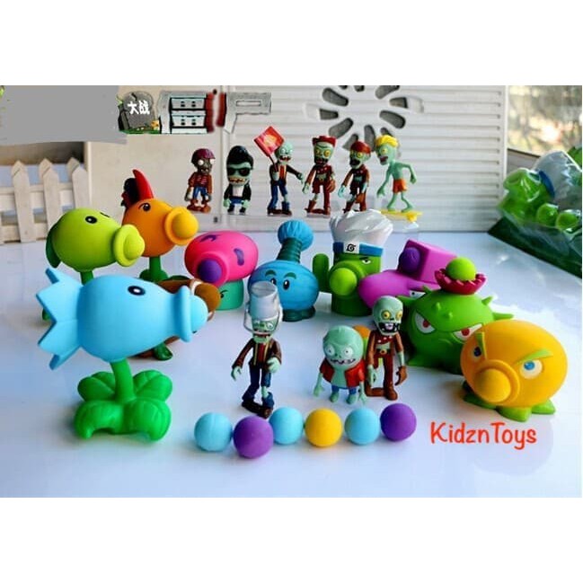 Mainan Anak Tembak Action Figure Plants vs Zombies