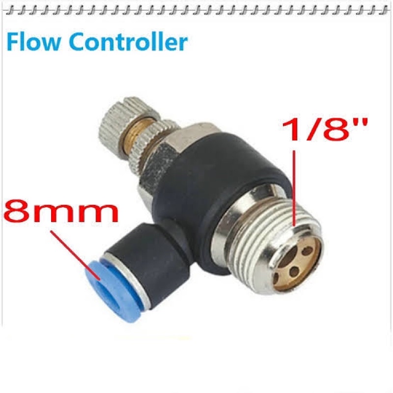 Pneumatic Fitting SL 8-01 / 8mm-1/8&quot; inci