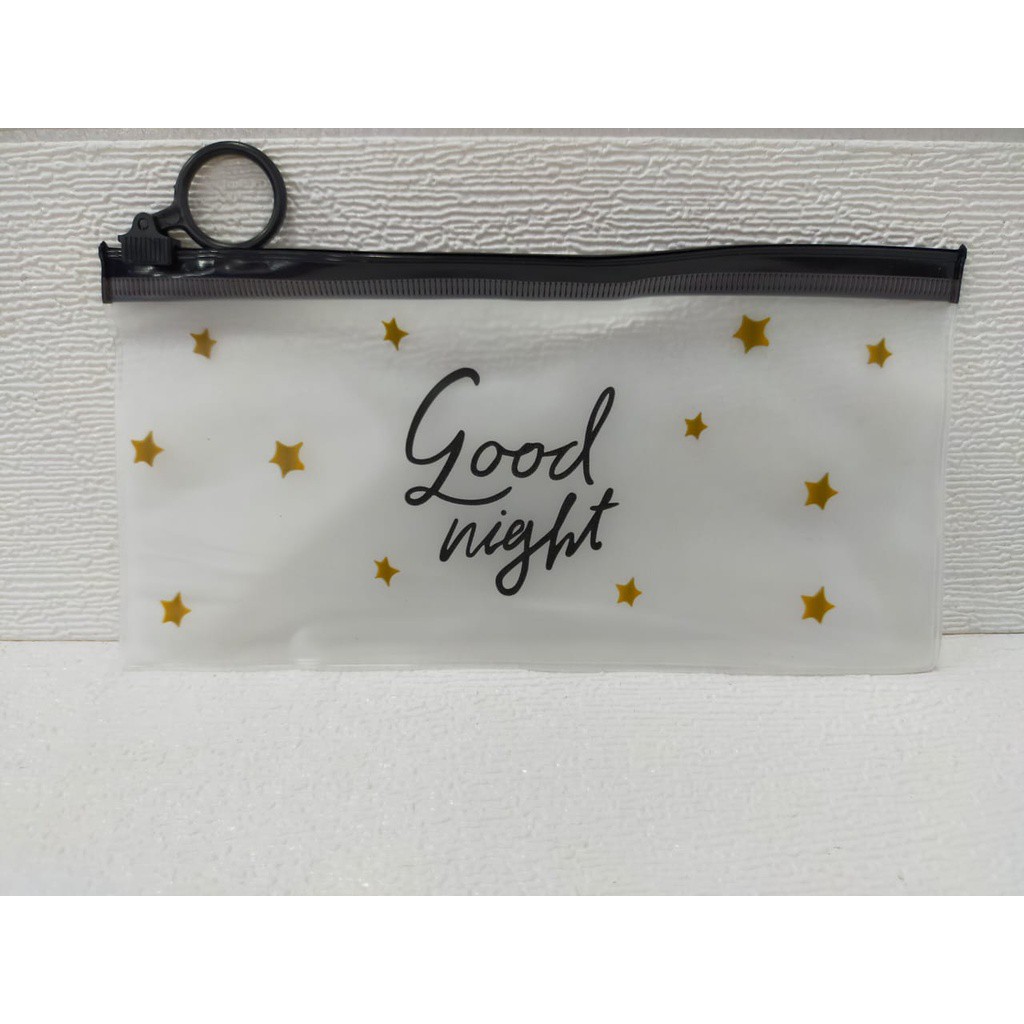 ☛BELIDEH☚ TEMPAT PENSIL TRANSPARAN KARAKTER KOSMETIK TEMPAT ALAT TULIS MURAH BATAM IMPORT R444-1