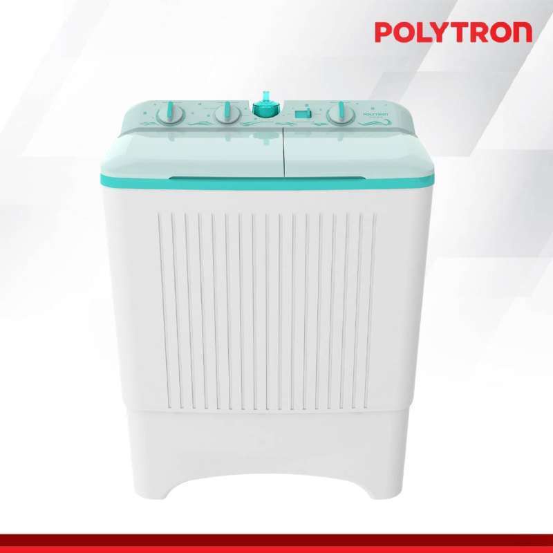 Polytron Mesin Cuci 2 Tabung 8 Kg PWM 8076 Twin Tube PROMO GARANSI