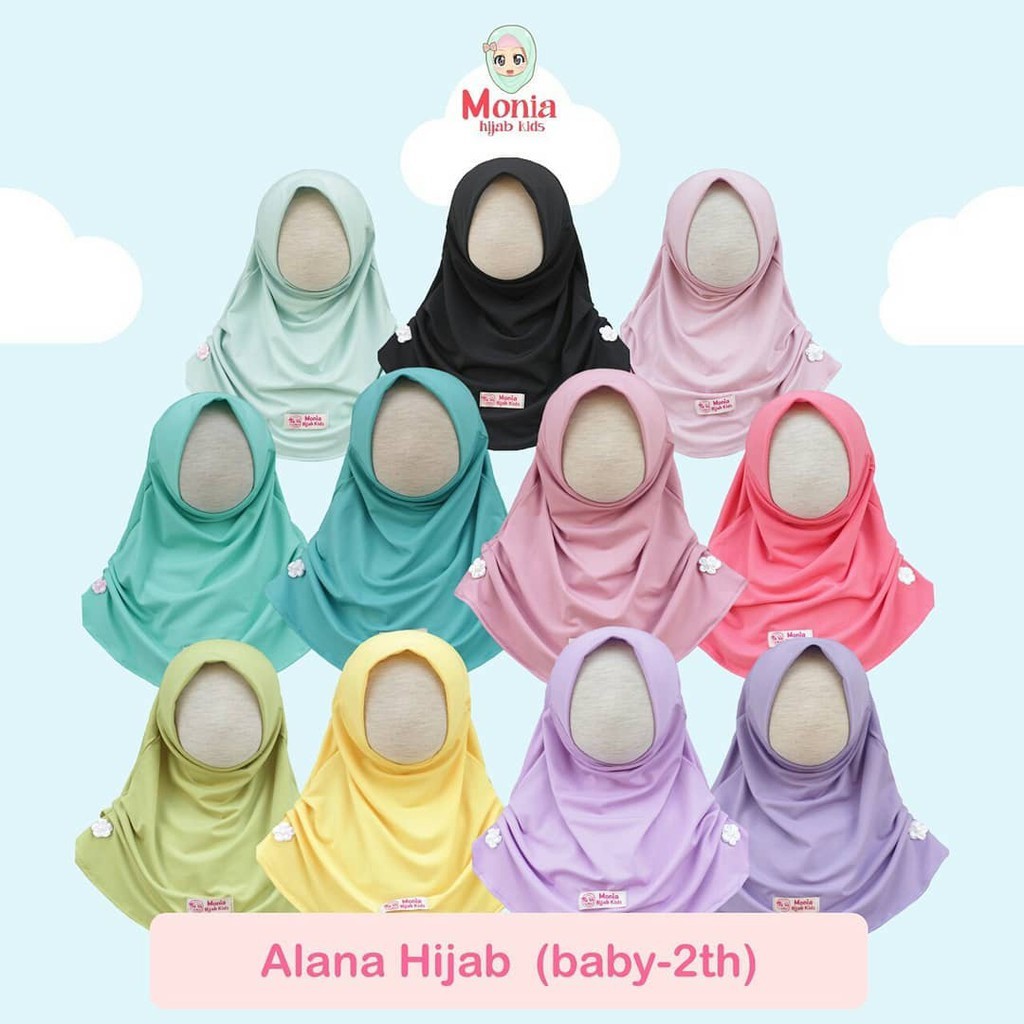 Monia Hijab Kids - Alana Hijab Kerudung Bayi Jilbab Anak