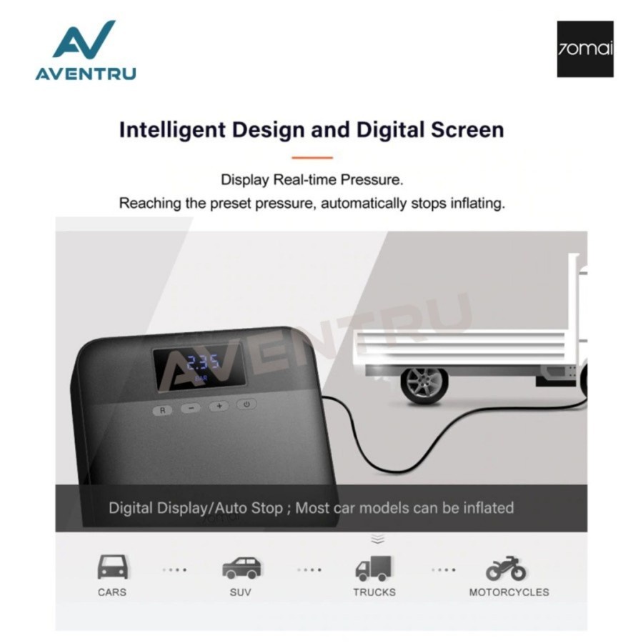 70Mai Digital Pump Portable Electric Pompa Ban Elektrik