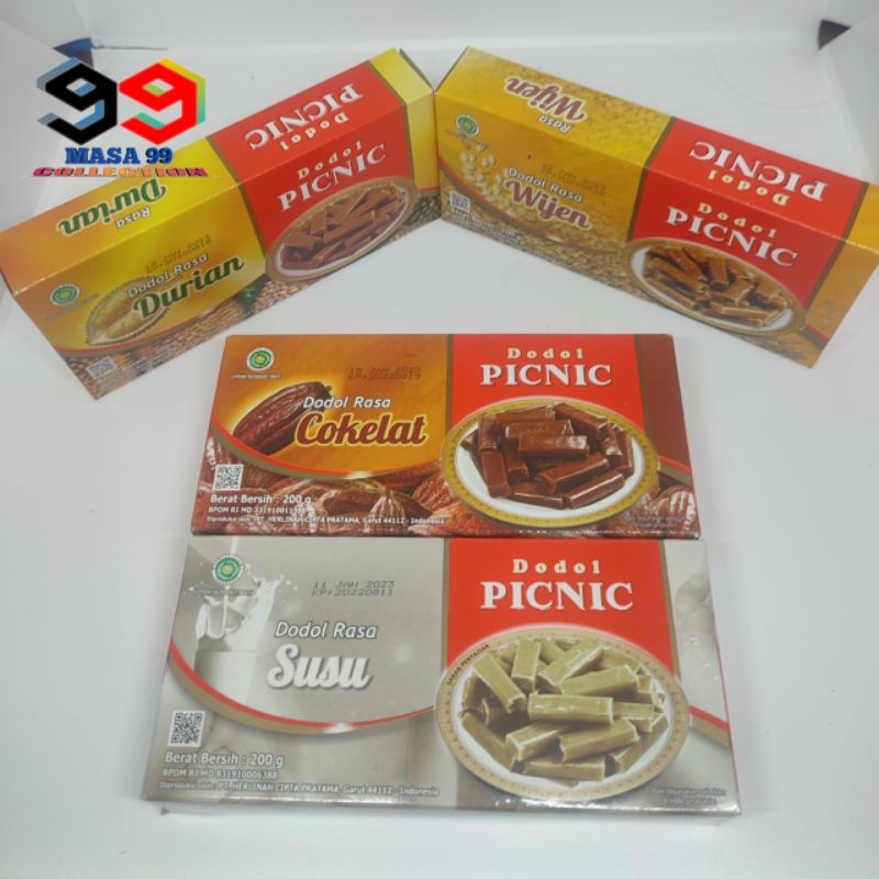 Dodol Garut PICNIC 200gr / Dodol Picnic Original Kualitas Super Duper Mantap