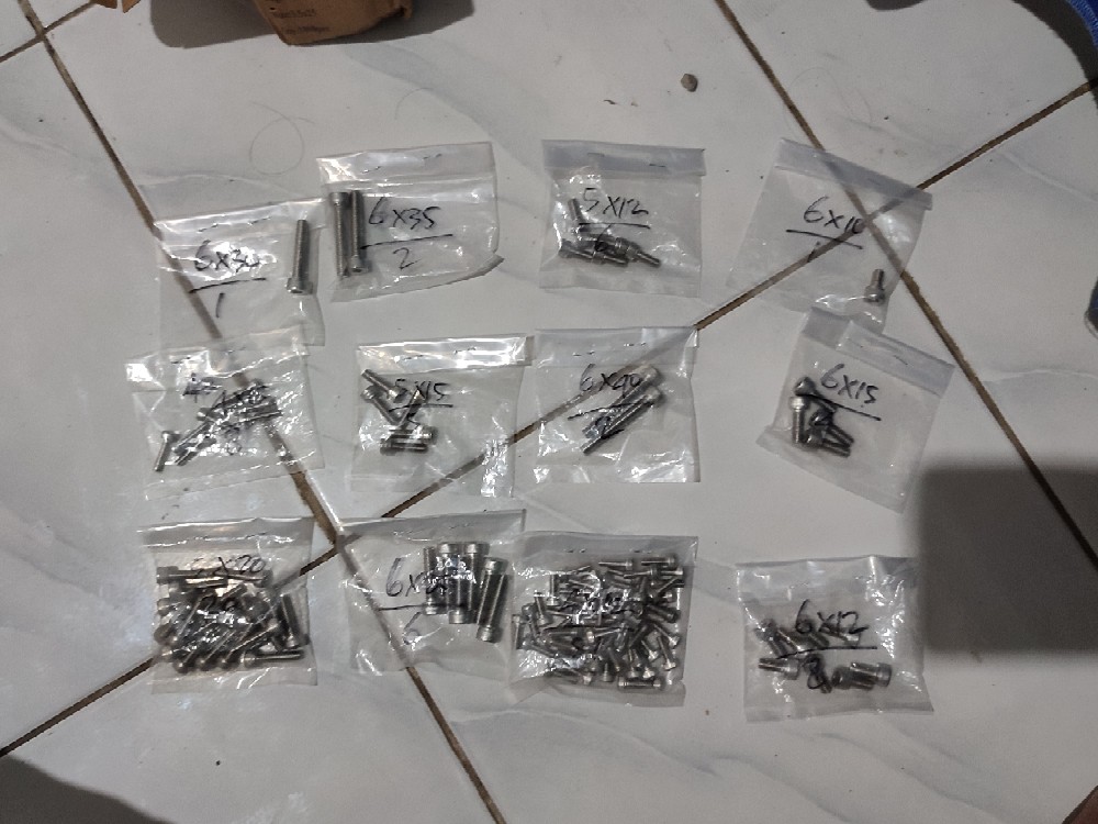 M6x15 Baut L Stainless Ss 304 Hex Head Socket Screw 6 X 15