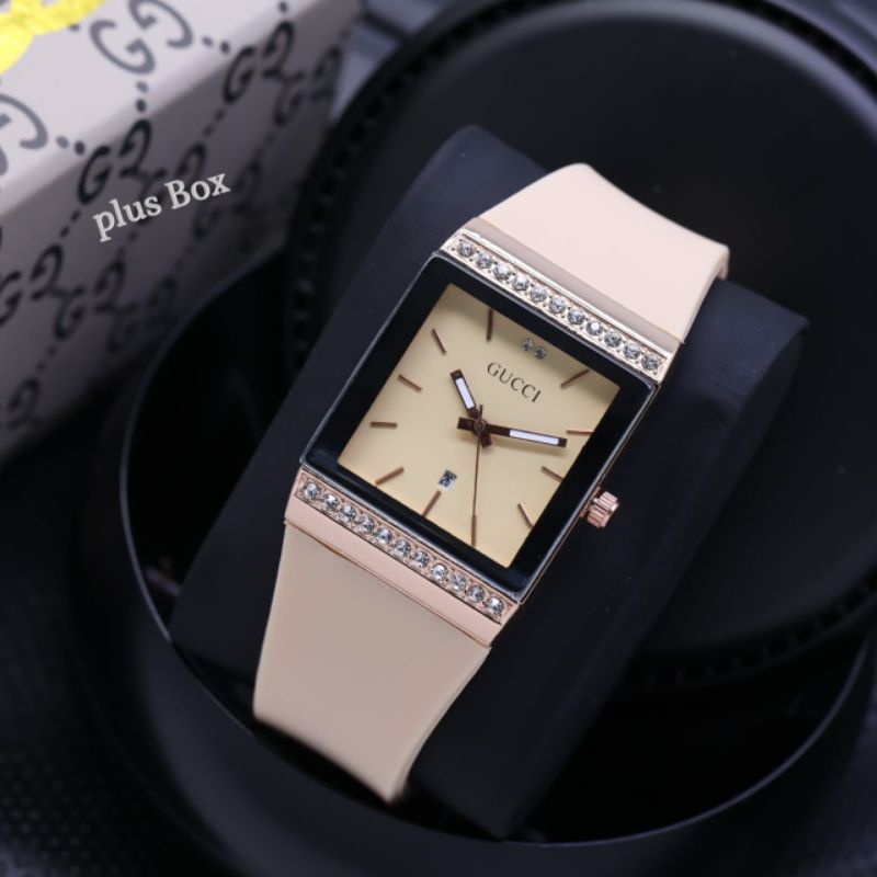SWISS_STORE - GC JAM TANGAN WANITA RUBBER STRAP D-3,4CM MADE 4108 •TL