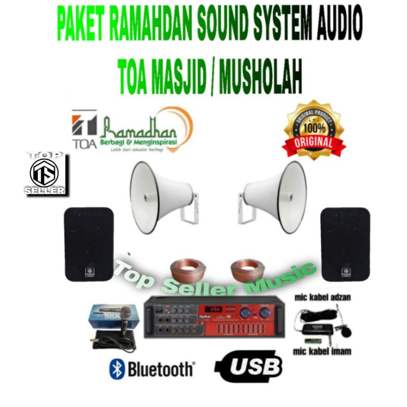 PAKET SOUND SYSTEM TOA MESJID/MUSHOLAH KOMPLIT ( TOP 1 )