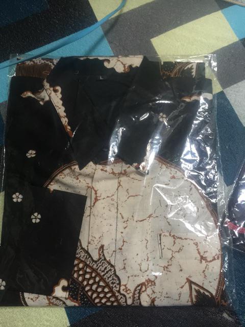 Batik Pria Naga Bulan Size M - Xxl Regular Fit Batik Solo Katun Primisima Full Furing