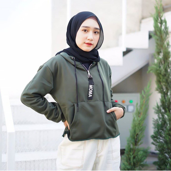 Sweater Wanita Murah Berkualitas-Moma Crope