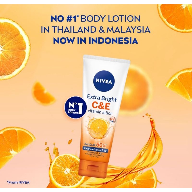 NIVEA Extra White Vitamin Lotion C &amp; E 180mL Body Serum