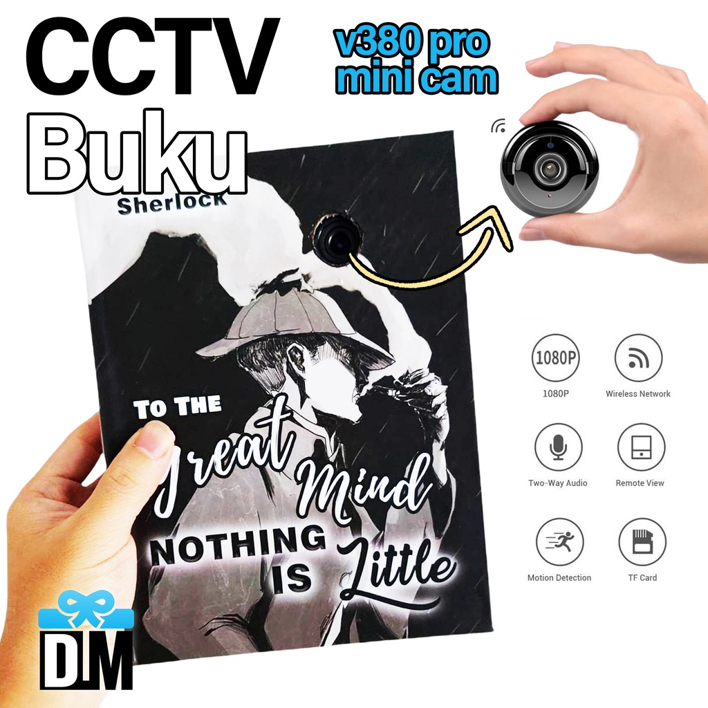 CCTV Kamera Tersembunyi dalam Buku Hidden CCTV 24 jam wifi in Dummy Book v 380 pro Best CCTV Terbaik
