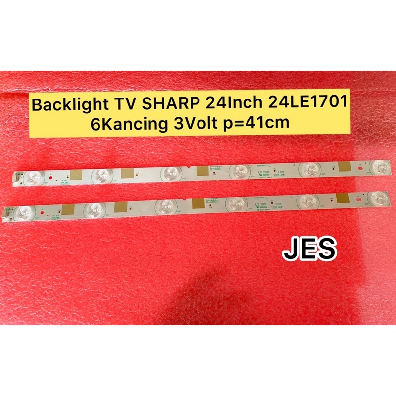 BACKLIGHT SHARP 24inch 24LE1701 6 Kancing 3Volt