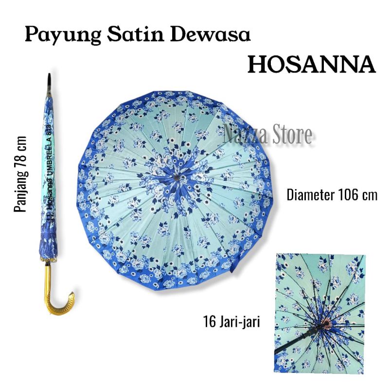 HOSANNA Payung Satin Dewasa 16 jari