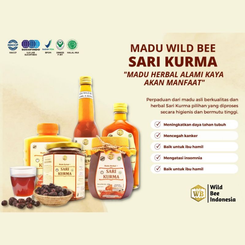 

Madu Sari Kurma | Madu Herbal Asli Murni 100% Wild Bee