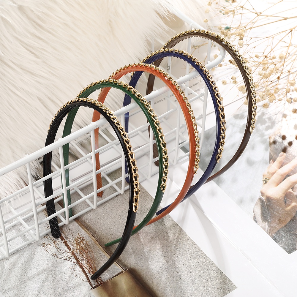 Bando Rantai Gelombang Bahan Plastik Untuk Aksesoris Rambut Wanita