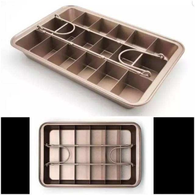 Brownie pan non stick Loyang brownies SEKAT anti lengket 18x28 cm loyang kue impor