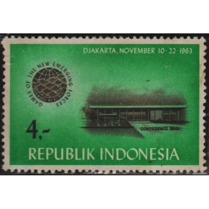 

Perangko Filateli Indonesia Mint 1v 10.11.1963 Games Of The New Emerging Force - 414