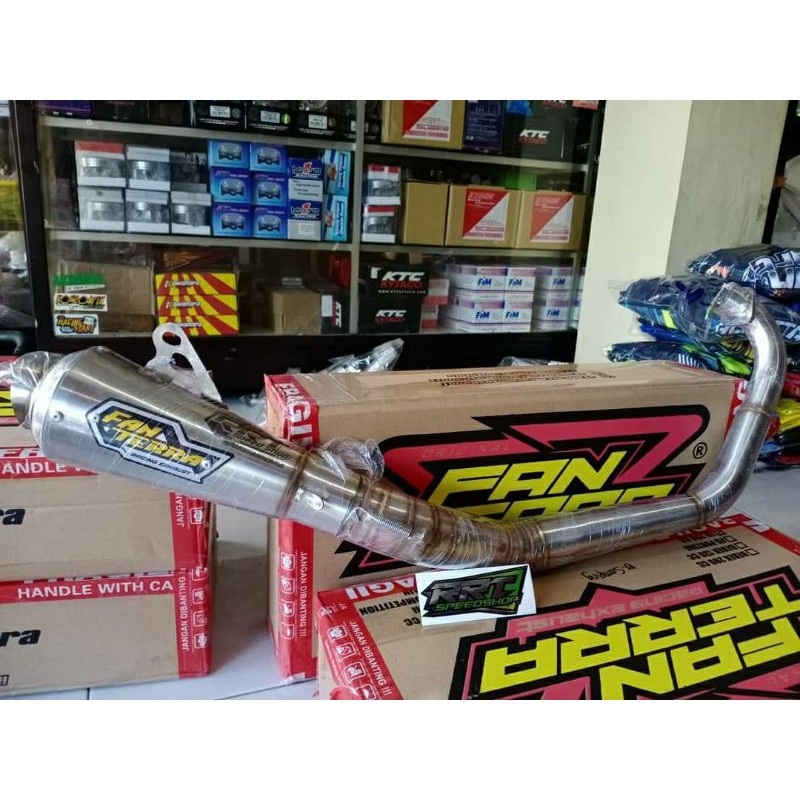 KNALPOT FANTERRA FU 200cc Type FT-PRO 1 EX TENGAH DAN EX SAMPING ORIGINAL