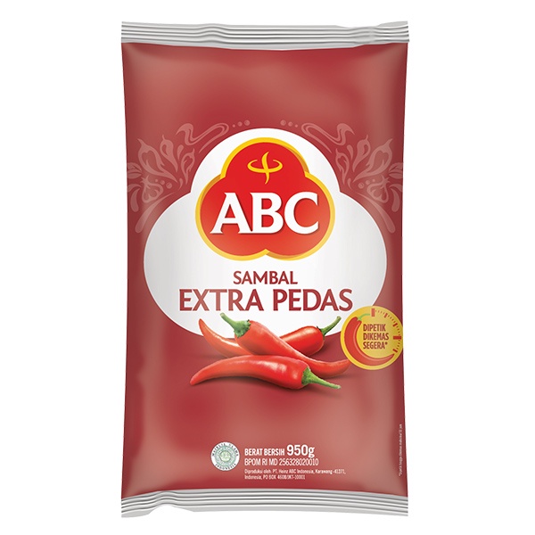 

ABC SAMBAL EXTRA PEDAS 950g