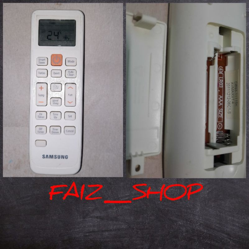Remote AC Samsung HZN120401 Original Second Free Baterai