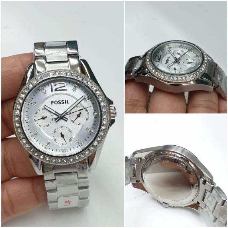 JAM TANGAN WANITA BATRE JARUM KECIL AKTIF DIAMETER 38MM FREE BOX DAN BATRE CADANGAN