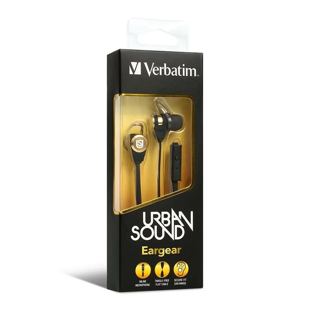 Headset Verbatim Urban Sound - Verbatim In Ear Headphone with Mic