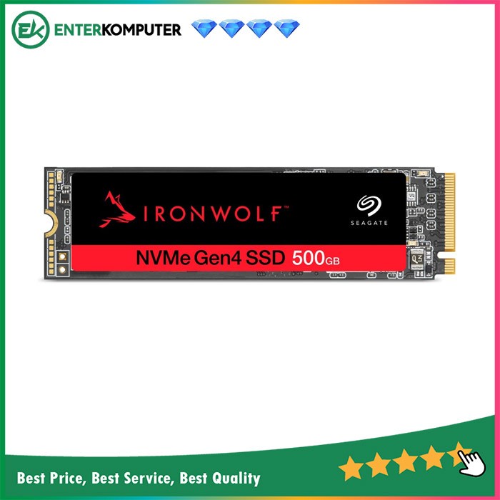 Seagate SSD M.2 2280 PCIe Gen4x4 500GB NAS - IronWolf 525 Series