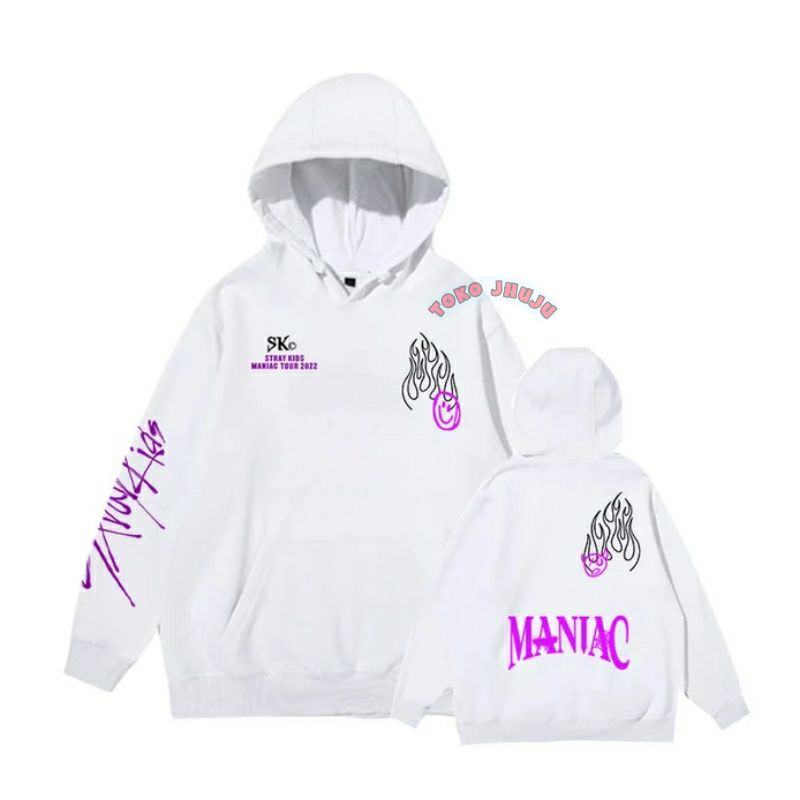 Hoodie Jumper Stray Kids MANIAC TOUR 2022 FULL sablon Ungu