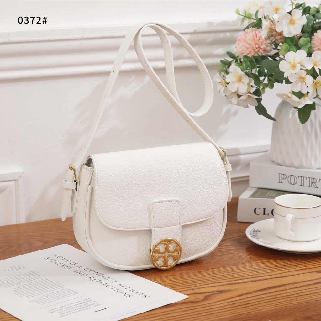 TB  Leather Crossbody Bag 0372