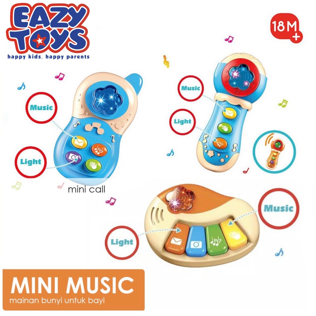 MINI MUSIC/ mainan piano anak mini piano/ mini call/ mini call/ mainan bayi lampu dan suara