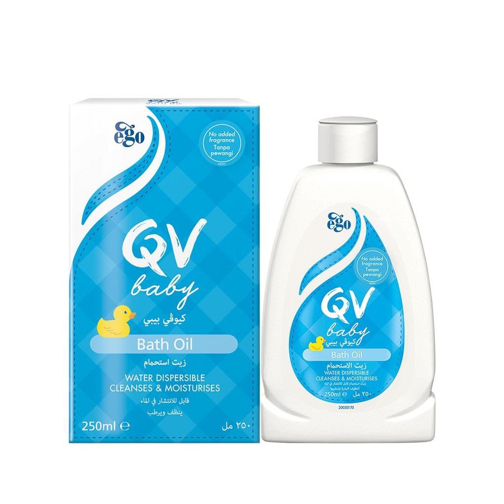 QV Baby bath oil 250ml baik untuk kulit kering atau sensitif