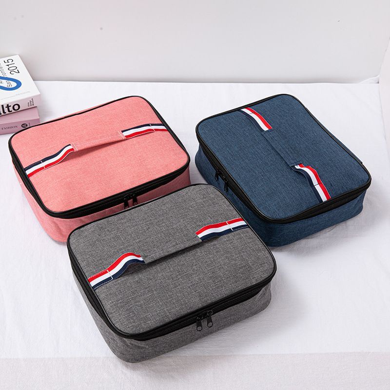 Tas Bekal Set Kerja Oval Selempang Korea Cute P5F2 Viral Karakter Mini Premium Nasi Kecil Awet Besar