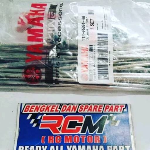 RUJI SPOKE RODA TEROMOL TROMOL BELAKANG SCORPIO RXKING RX KING ORI ORIGINAL YGP ASLI 1TR-F5304-00