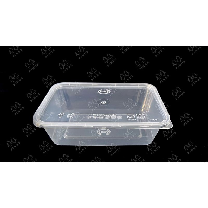 HIBA THINWALL 500ml / 650ml / 750ml / 1000ml RECTANGLE isi 25