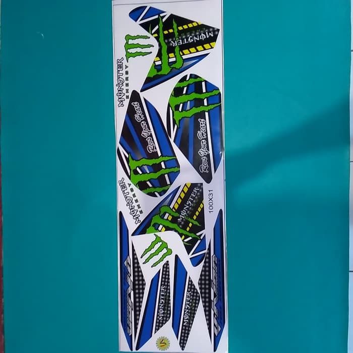 promo stiker motor striping motor vixion NVL variasi monster murah