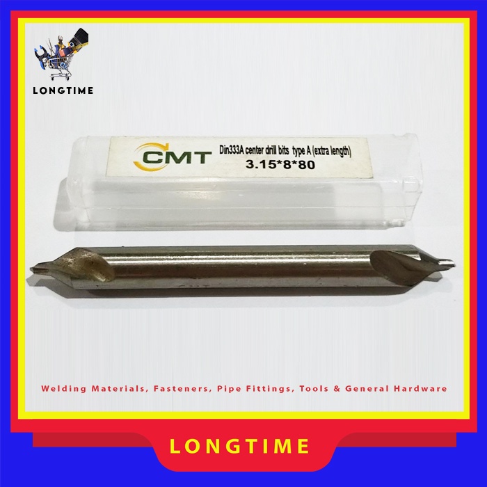 HSS Center Drill 3.15MM x 8MM x 80MM LONG Center Bor center