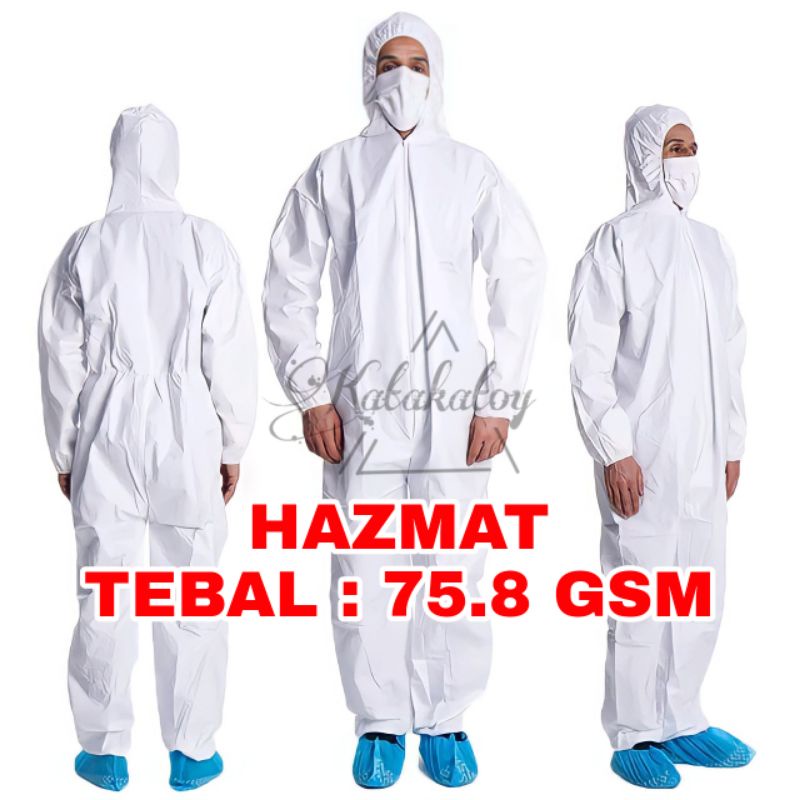 Jual BAJU HAZMAT APD 75 GSM Baju Alat Perlindungan Diri Baju Apd Baju ...
