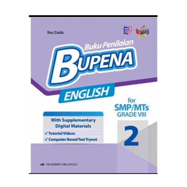 BUPENA ENGLISH Kelas VIII-8 SMP/MTS Kurikulum 2013 Revisi Erlangga