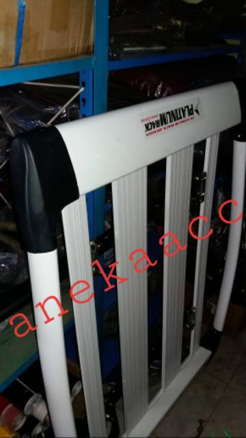PAKET RACK BAGASI ATAS MOBIL + KAKI BAGASI PLATINUM JEPIT ROOF FILL ALUMUNIUM-2