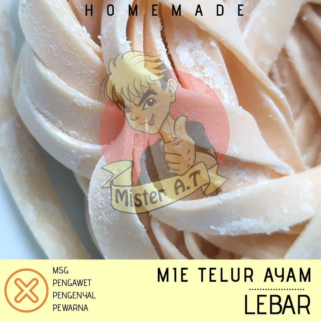 Jual Mie Telur Telor Ayam Kg Mentah Bakmie Lebar Shopee Indonesia