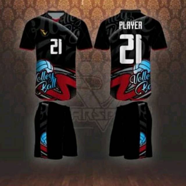 Super Player C1 Kostum Volley Kostum Voli Baju Volley Baju Voli Desain Elegan Shopee Indonesia