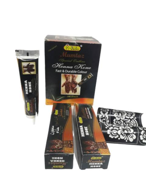 Henna maroon/ hitam Pasta mumtaz k-veda/ hena maron 30gr (baca diskripsi)