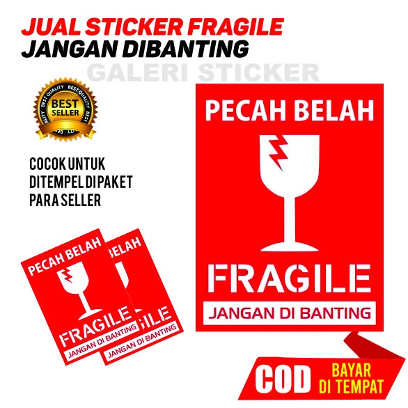 

STICKER FRAGILE PAKET JANGAN DIBANTING BARANG PECAH BELAH