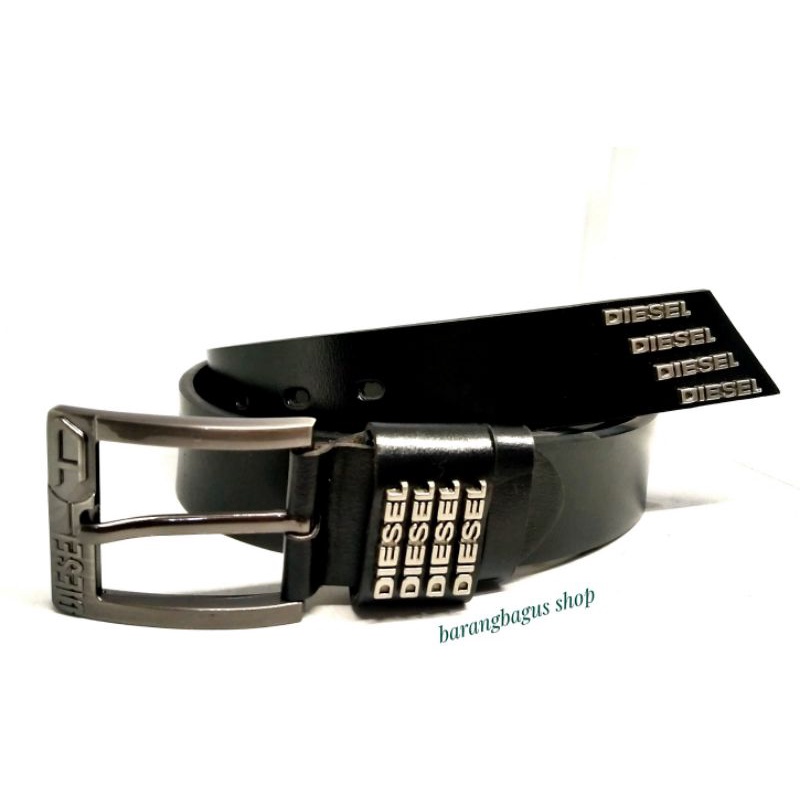 Ikat pinggang belt gesper Diesel kulit pria Import