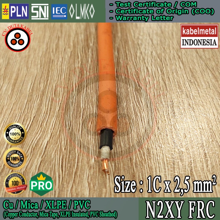 Kabel N2XY FRC 1x2,5 mm2 KABEL METAL /1x2,5 mm/1 x 2.5 mm mm2/1x2,5mm mm2/1 x 2,5/1 x 2.5