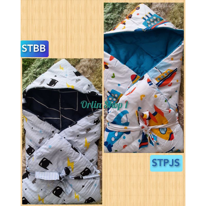 Selimut topi bayi / Hoodie blanket baby / selimut bayi / bedcover baby