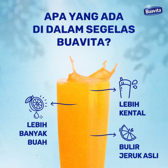 

SIRUP- BUAVITA JUS JERUK ORANGE JUICE BUAH ASLI 1LITER -SIRUP.