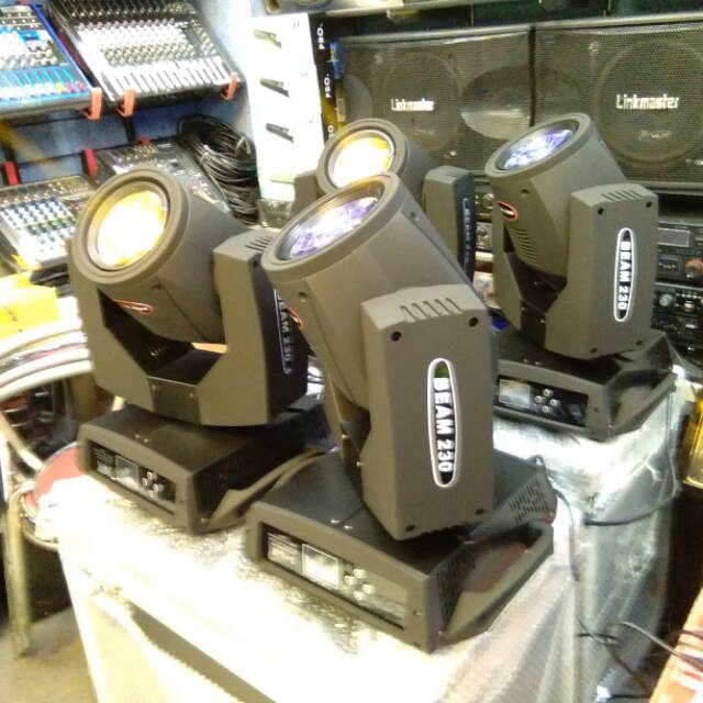 Paket Beam 230Watt free mixer DMX512 240 controled Dan kabel 15mtr