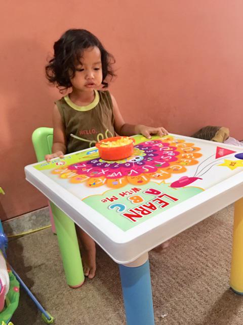Meja Set Anak Claris Meja Belajar Anak Abjad