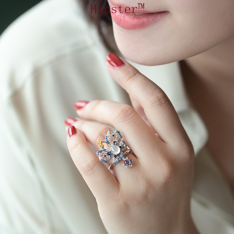 New Hot Sale Fashion Design Personality Butterfly Adjustable Ring